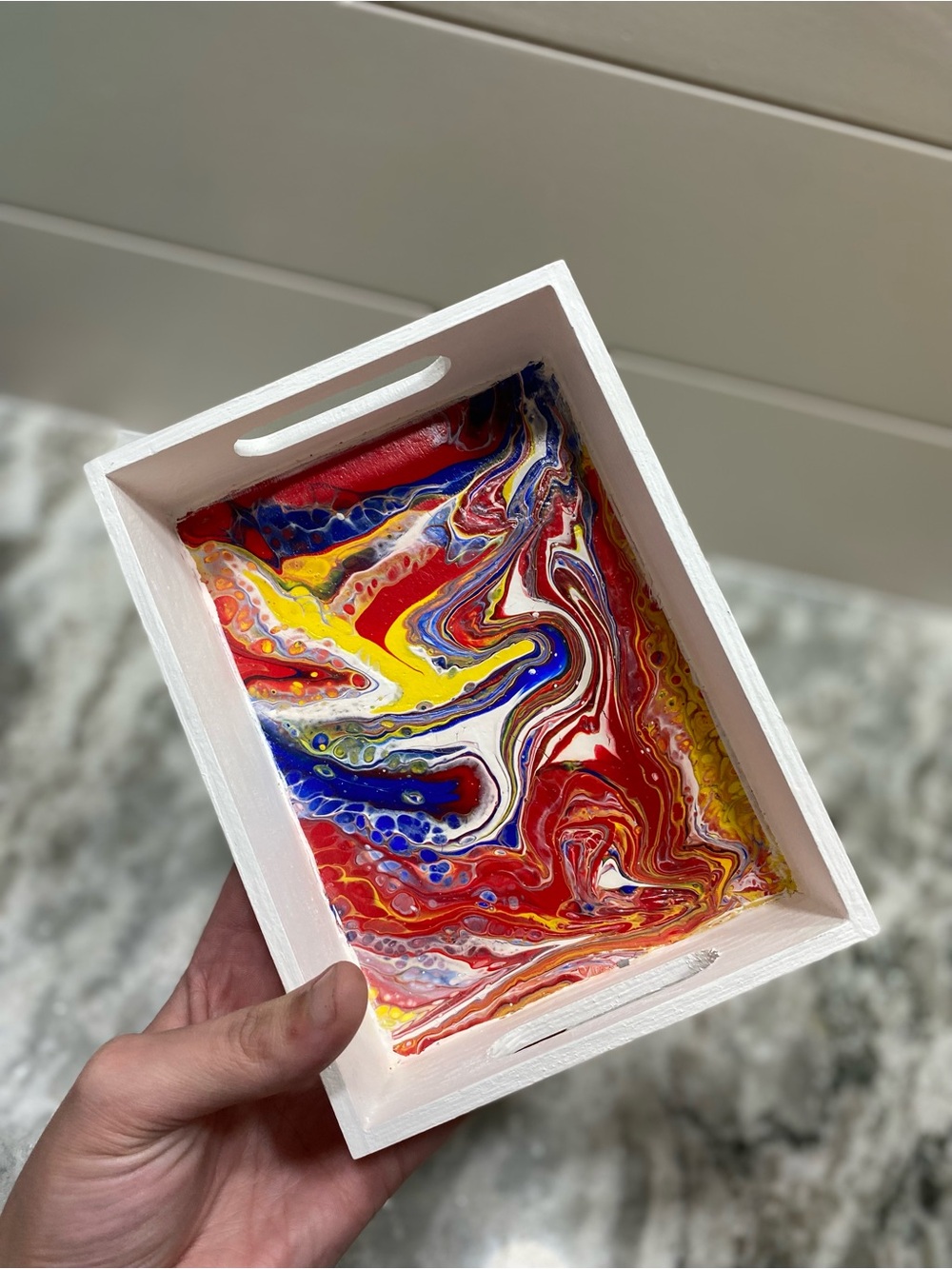 Colorful Abstract Tray - Picture 3 of 8